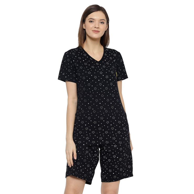 Mack Jonney Black Women's Night Suit