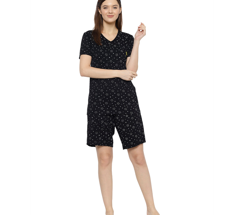 Mack Jonney Black Women's Night Suit
