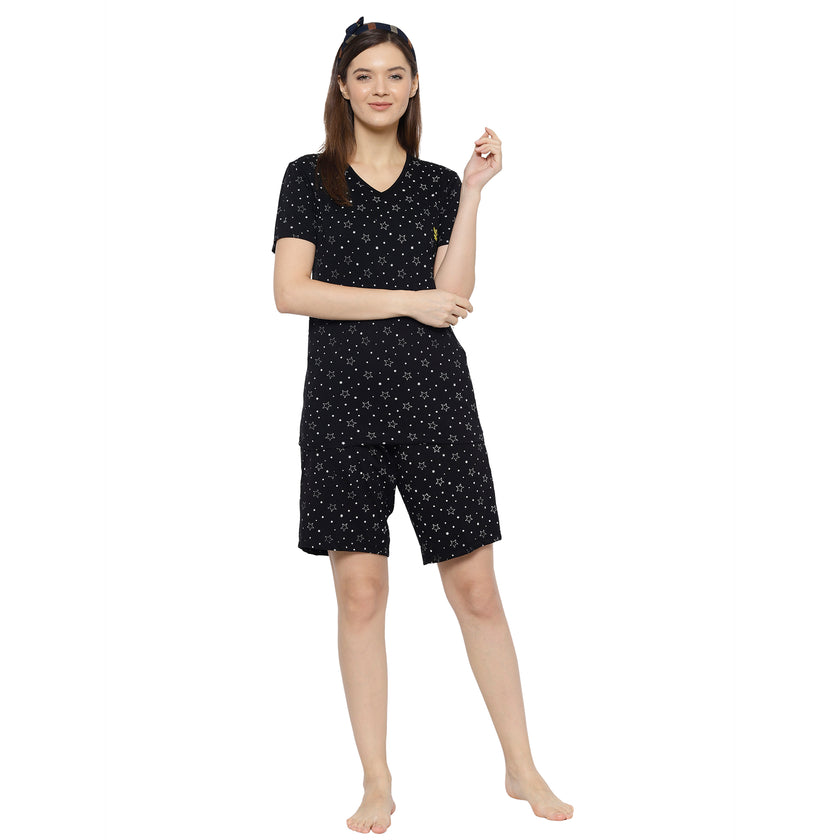 Mack Jonney Black Women's Night Suit