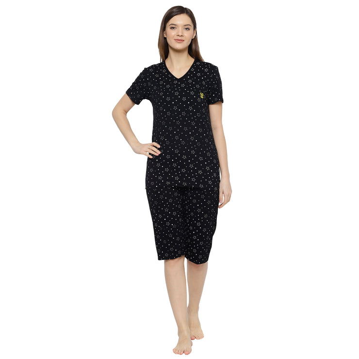 Mack Jonney Black Women's Night Suit