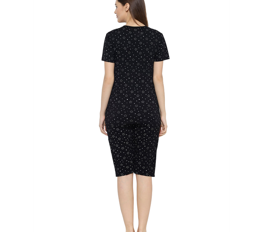 Mack Jonney Black Women's Night Suit
