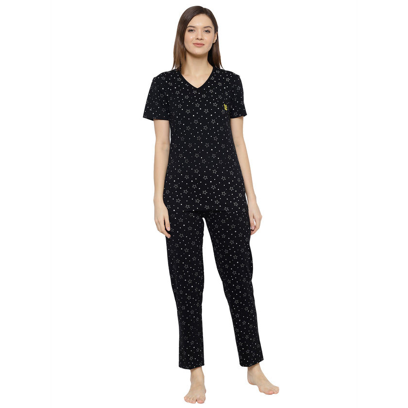 Mack Jonney Black Women's Night Suit