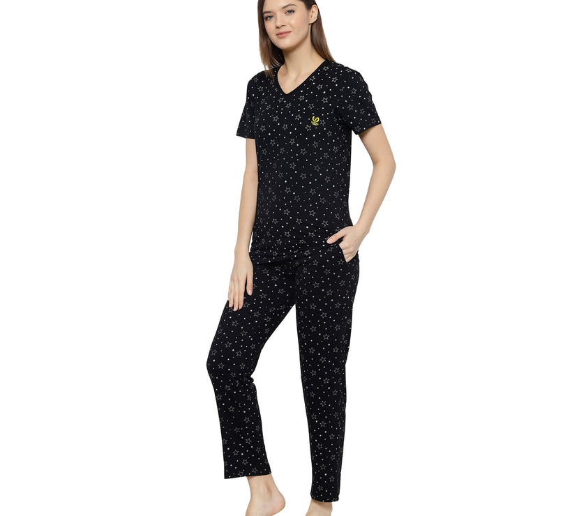 Mack Jonney Black Women's Night Suit
