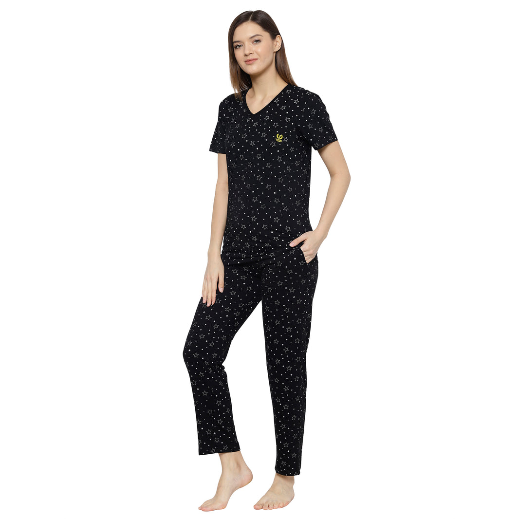Mack Jonney Black Women's Night Suit