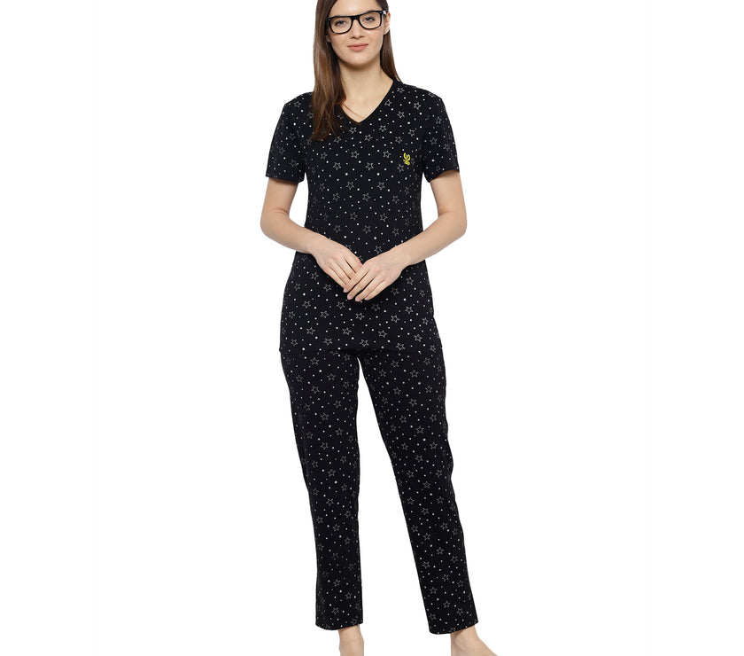 Mack Jonney Black Women's Night Suit