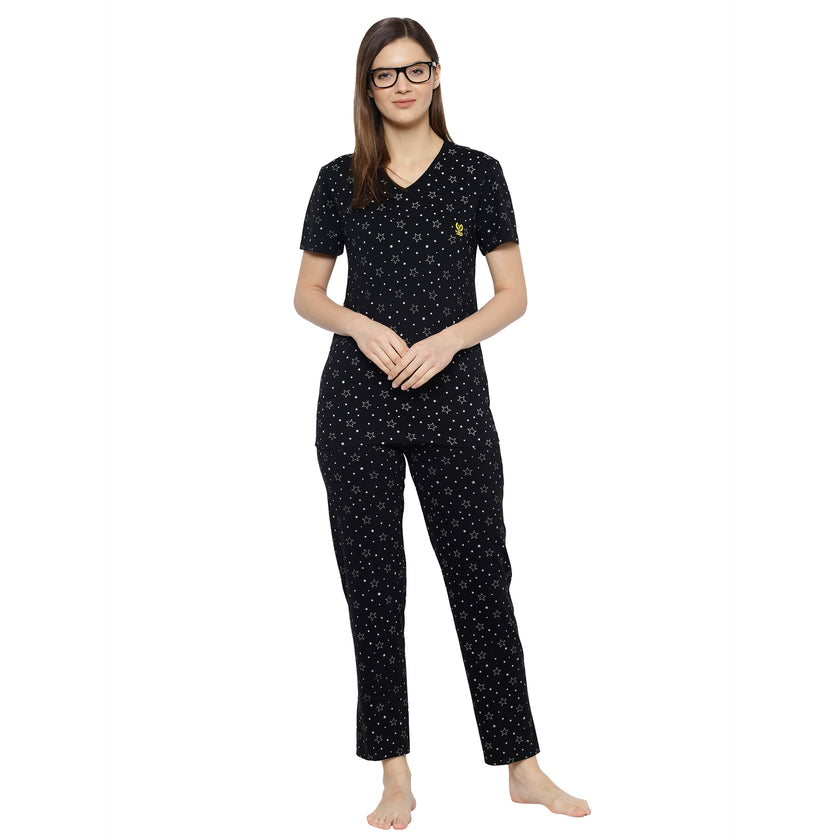Mack Jonney Black Women's Night Suit