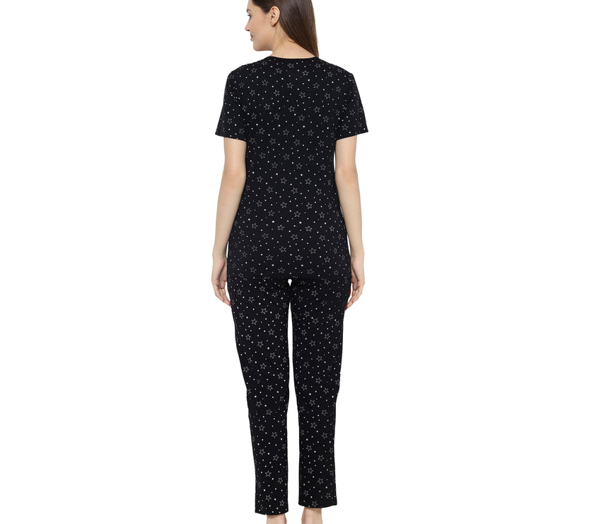 Mack Jonney Black Women's Night Suit