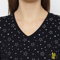 Mack Jonney Black Women's Night Suit