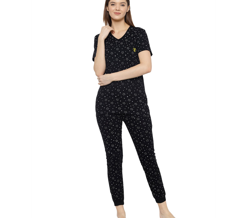 Mack Jonney Black Women's Night Suit