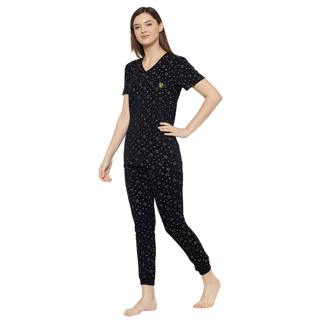 Mack Jonney Black Women's Night Suit