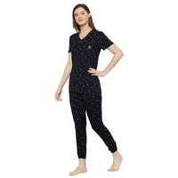 Mack Jonney Black Women's Night Suit