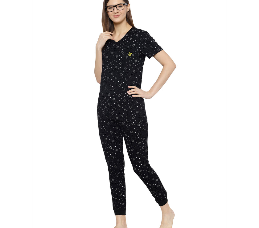 Mack Jonney Black Women's Night Suit