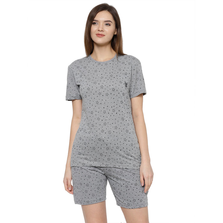 Mack Jonney Grey Women's Night Suit