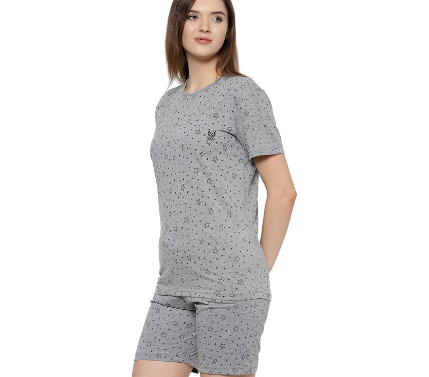 Mack Jonney Grey Women's Night Suit