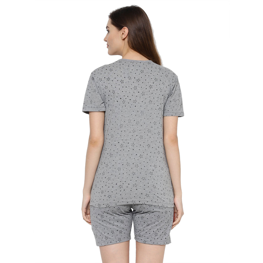 Mack Jonney Grey Women's Night Suit
