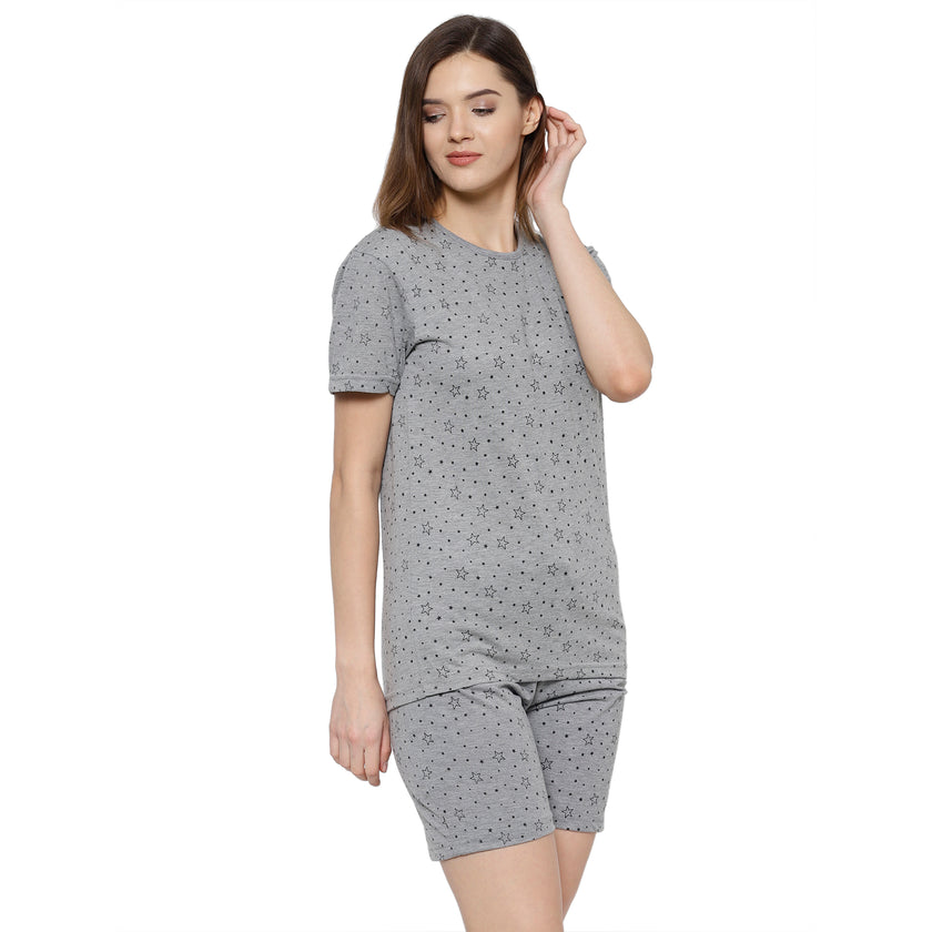 Mack Jonney Grey Women's Night Suit