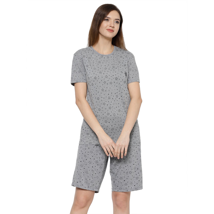 Mack Jonney Grey Women's Night Suit