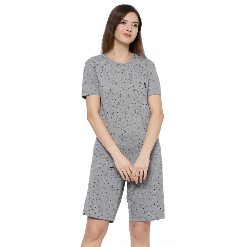 Mack Jonney Grey Women's Night Suit