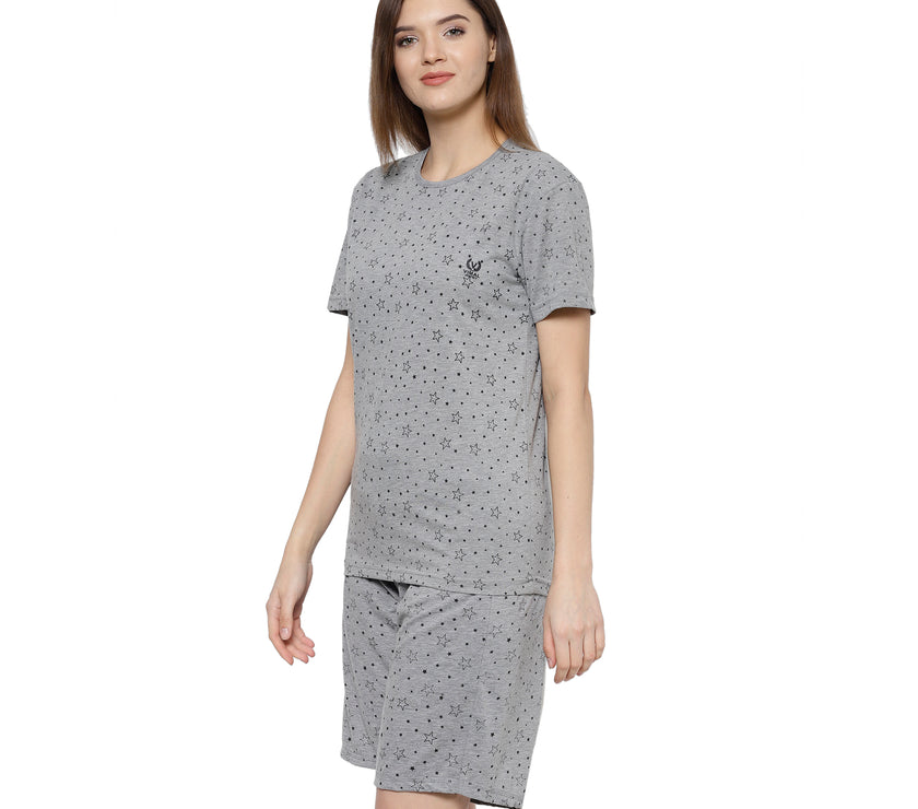 Mack Jonney Grey Women's Night Suit