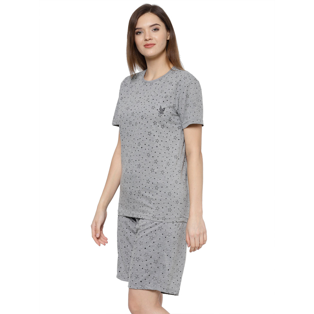 Mack Jonney Grey Women's Night Suit