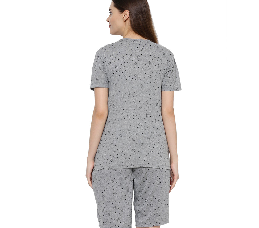 Mack Jonney Grey Women's Night Suit