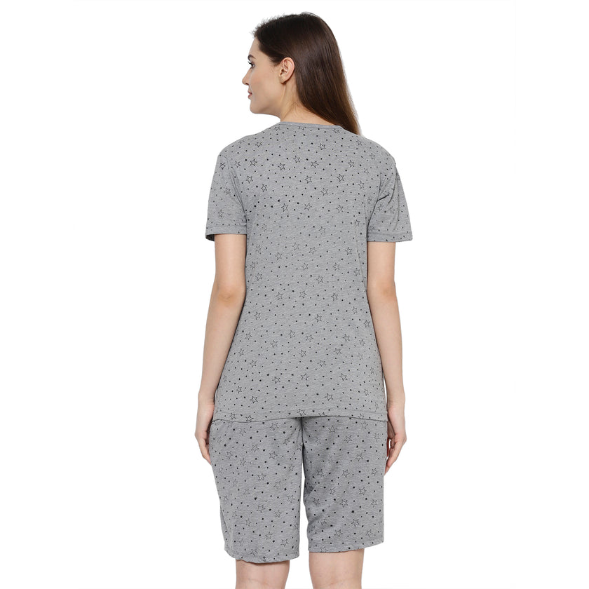 Mack Jonney Grey Women's Night Suit