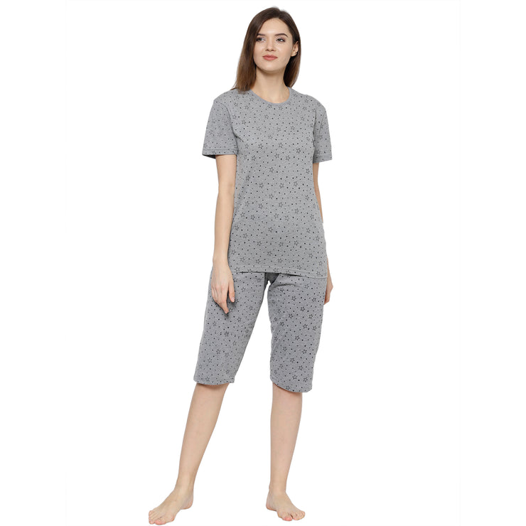 Mack Jonney Grey Women's Night Suit