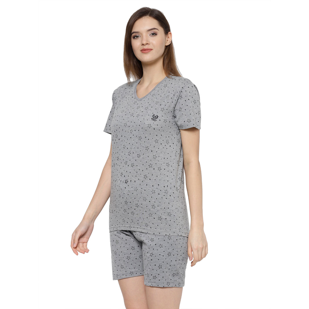Mack Jonney Grey Women's Night Suit