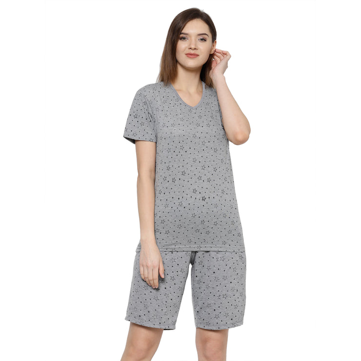 Mack Jonney Grey Women's Night Suit