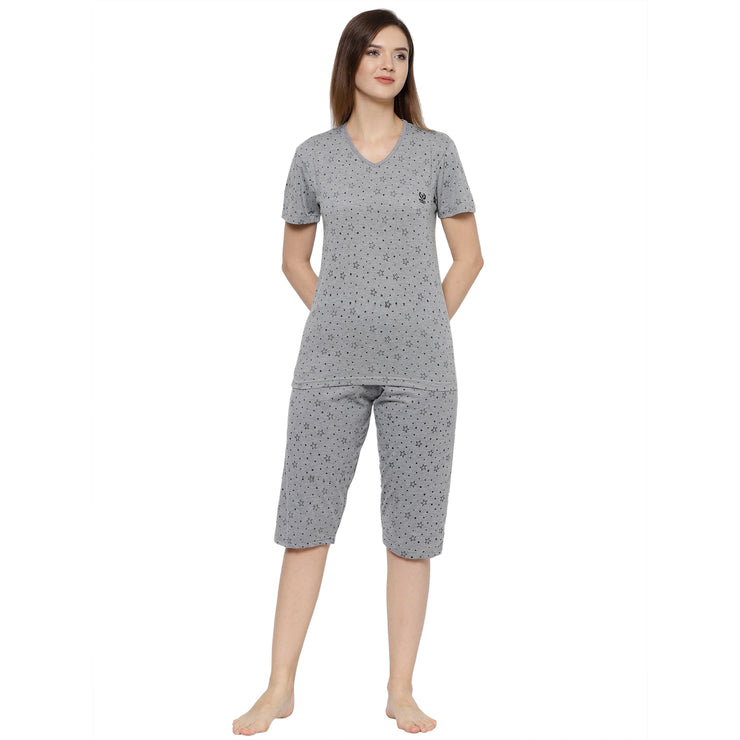 Mack Jonney Grey Women's Night Suit