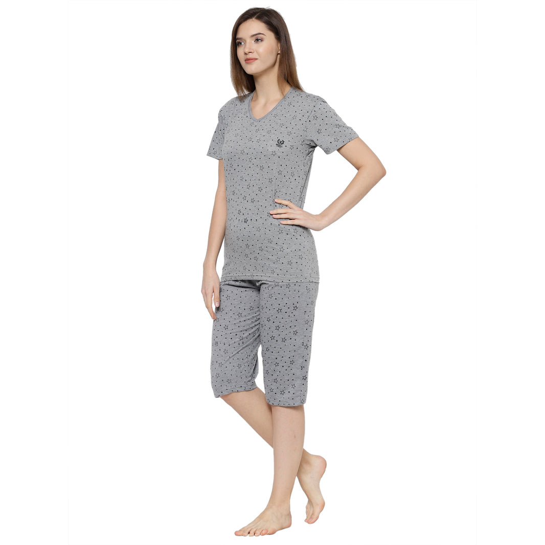 Mack Jonney Grey Women's Night Suit