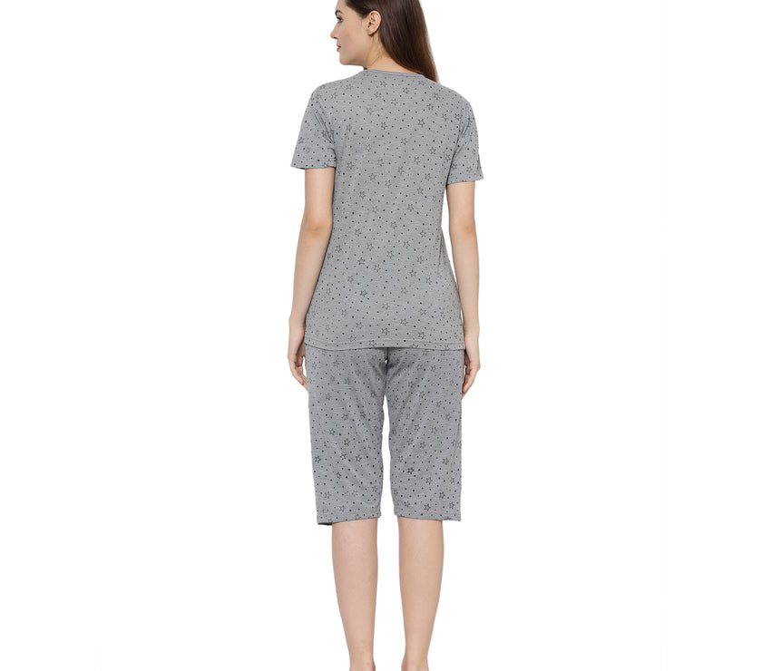 Mack Jonney Grey Women's Night Suit
