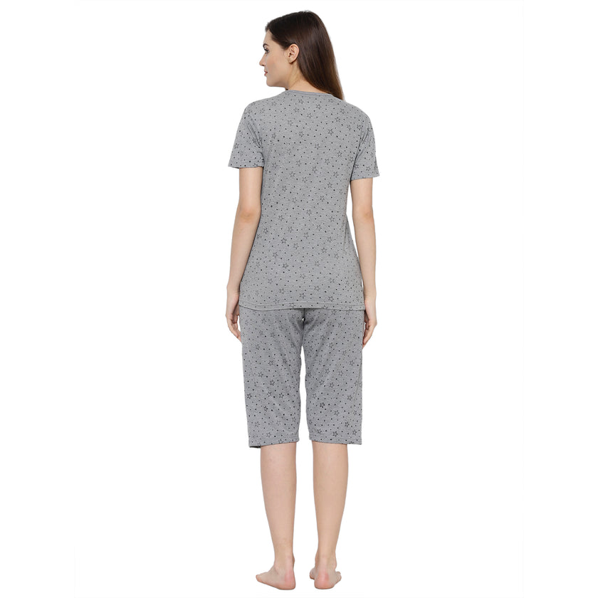 Mack Jonney Grey Women's Night Suit