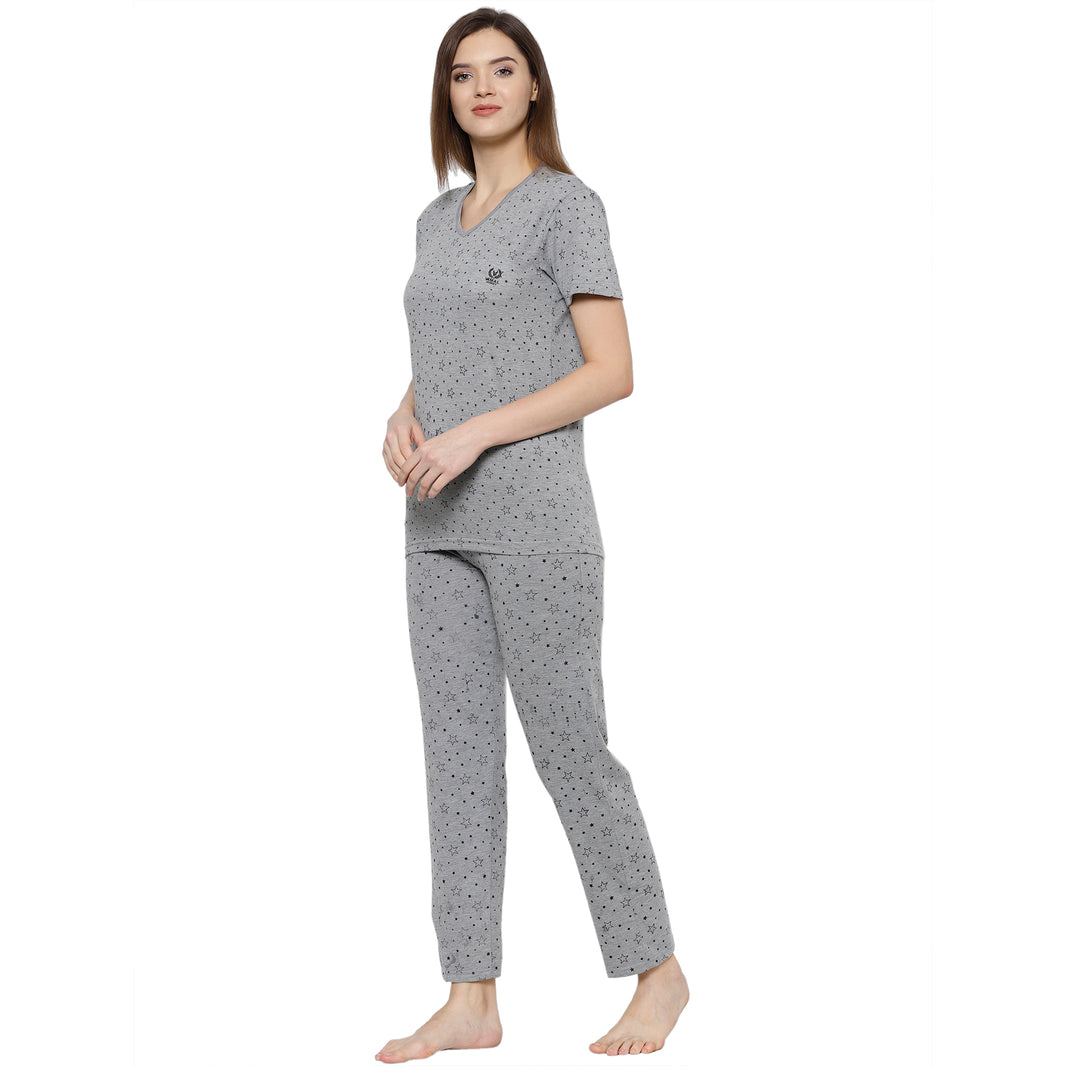 Mack Jonney Grey Women's Night Suit