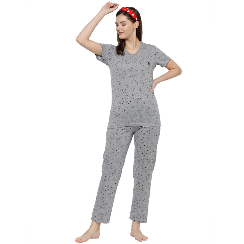 Mack Jonney Grey Women's Night Suit