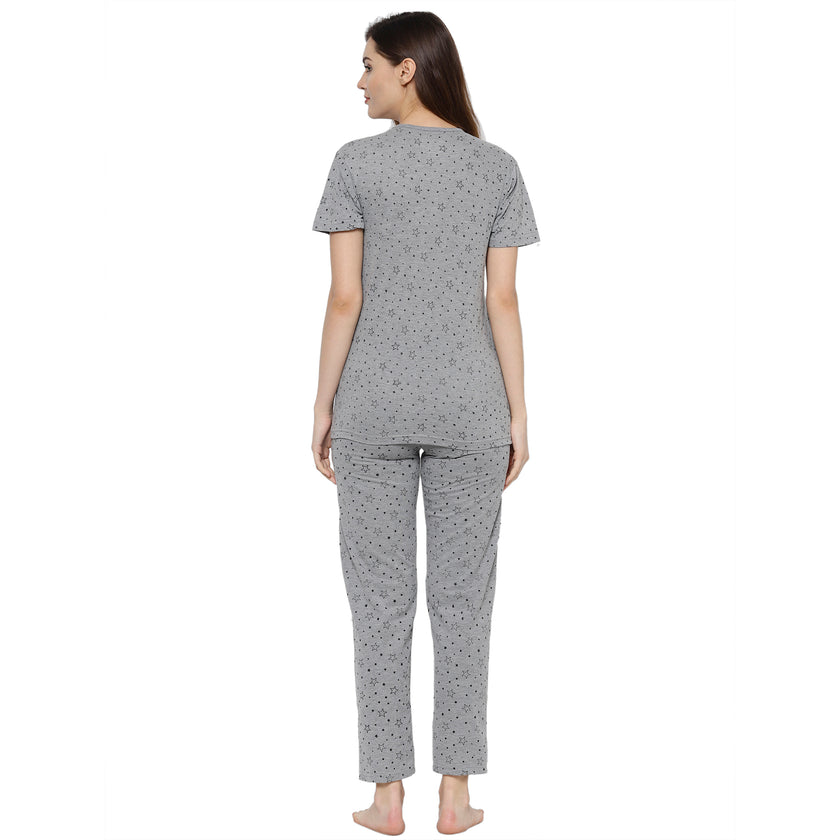 Mack Jonney Grey Women's Night Suit