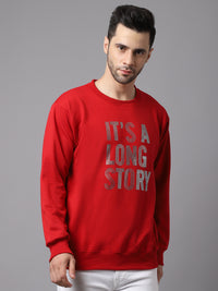 Mack Jonney Fleece Round Neck Printed Sweatshirt for Men