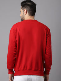 Mack Jonney Fleece Round Neck Printed Sweatshirt for Men