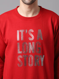 Mack Jonney Fleece Round Neck Printed Sweatshirt for Men