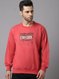 Mack Jonney Fleece Round Neck Printed Sweatshirt for Men