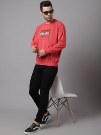 Mack Jonney Fleece Round Neck Printed Sweatshirt for Men