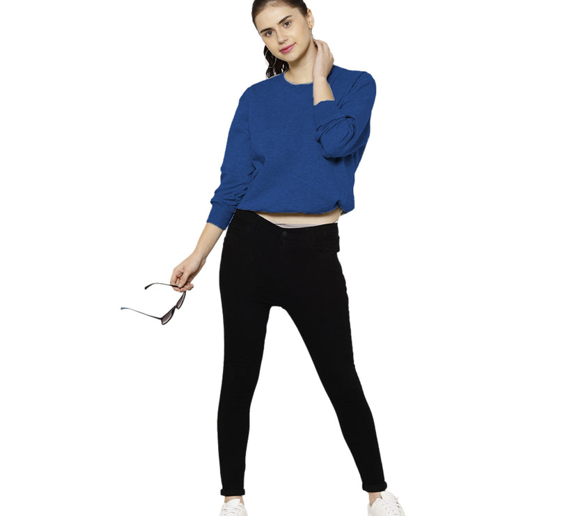 Mack Jonney Fleece Round Neck Sweatshirt for Women