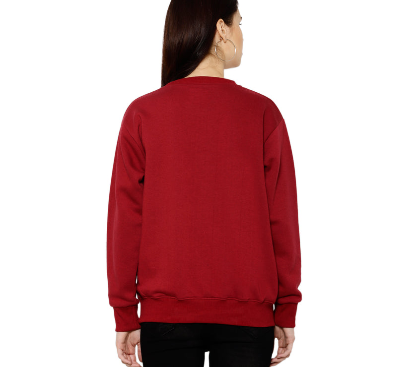 Mack Jonney Fleece Round Neck Sweatshirt for Women