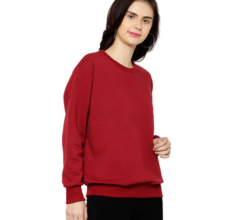 Mack Jonney Fleece Round Neck Sweatshirt for Women