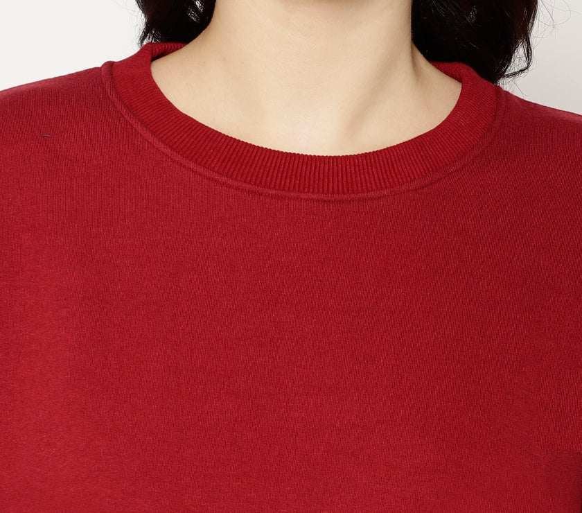 Mack Jonney Fleece Round Neck Sweatshirt for Women