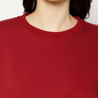 Mack Jonney Fleece Round Neck Sweatshirt for Women