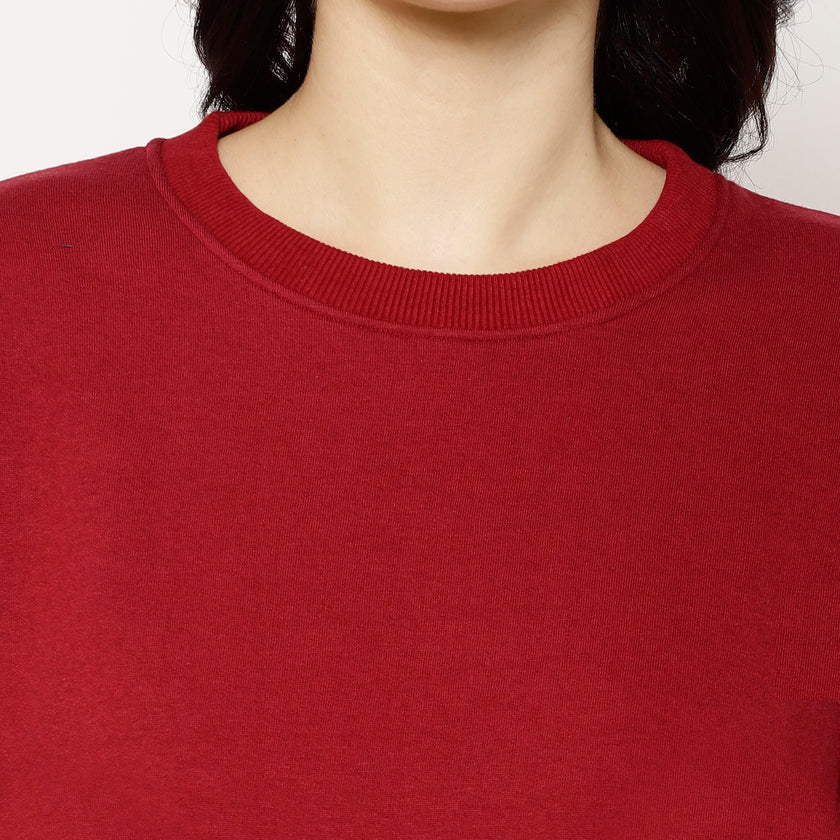 Mack Jonney Fleece Round Neck Sweatshirt for Women