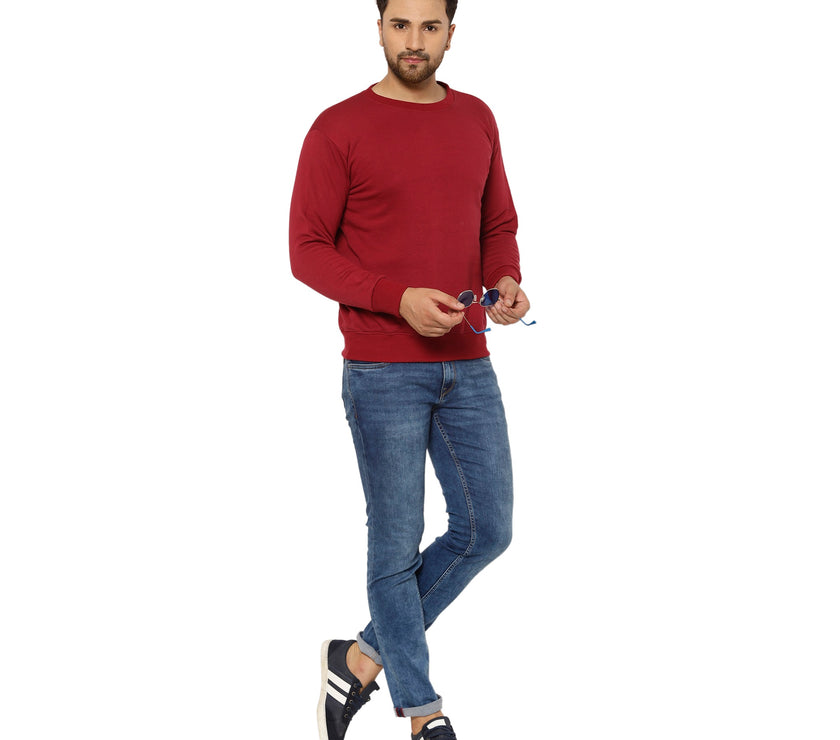 Mack Jonney Fleece Round Neck Sweatshirt for Men