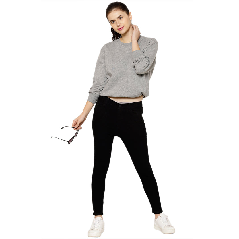 Mack Jonney Fleece Round Neck Sweatshirt for Women