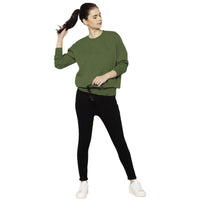 Mack Jonney Fleece Round Neck Sweatshirt for Women